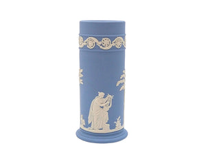 Wedgwood Blue Jasperware Spill Vase, Decorative Ornament, Stunning Vase