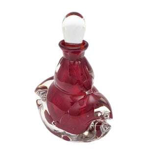 Art Glass Perfume Bottle, Stunning Colour
