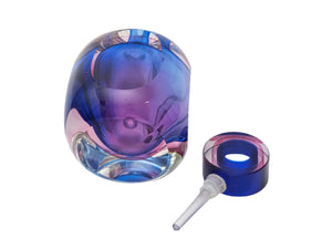 Fifth Avenue Glass Perfume Bottle, Amazing Colours, Czech Art Glass