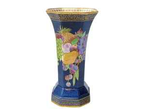 Carlton Ware, Wiltshire & Robinson Octagonal Vase, Fruit Design, 1930's