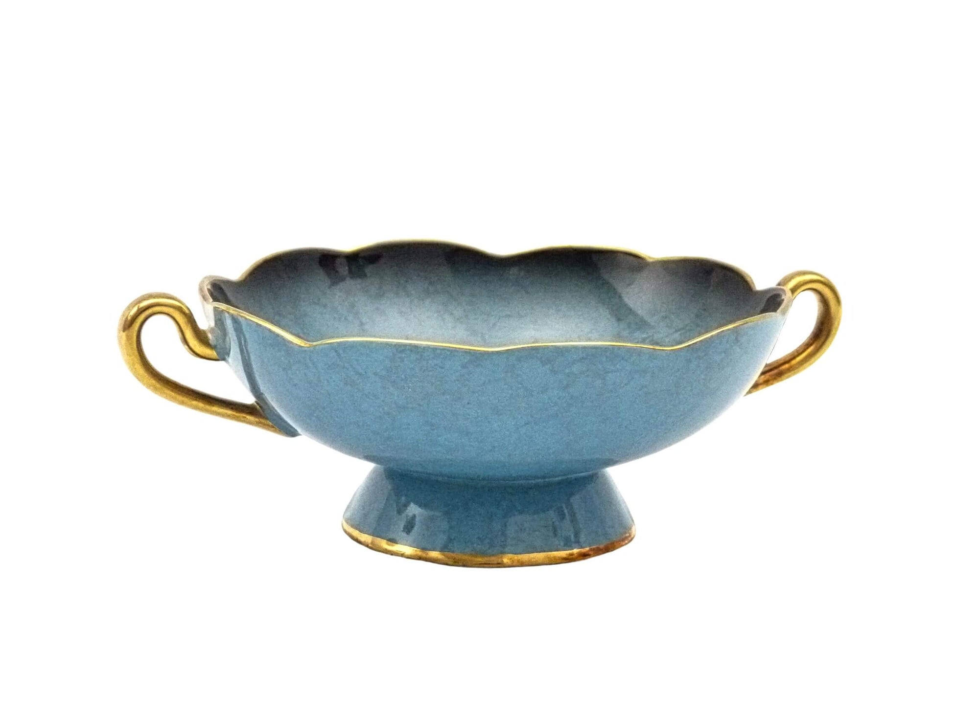 Carlton Ware Light Bleu Royale Soup Bowl, Gorgeous Colour