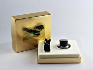 Estee Lauder Perfume Compact, Solid Perfume, Gold Top Hat