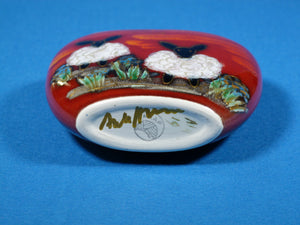 Anita Harris Art Pottery, Sheep Vase, Very Cute Small Purse Vase