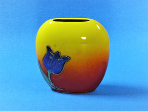 Anita Harris Art Pottery, Tulips Vase, Charming Small Purse Vase