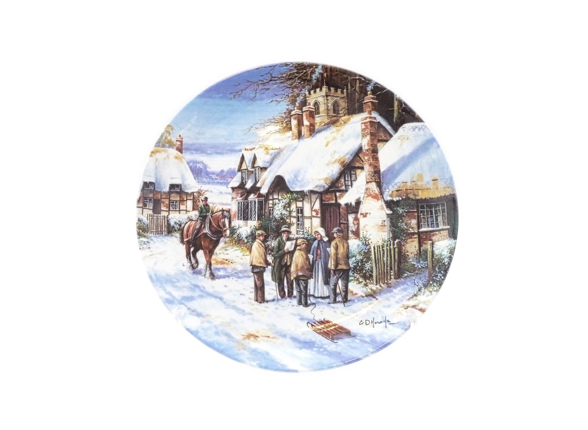Wedgwood Christmas Plate, 'Carol Singing', Ltd Edition No 676 A