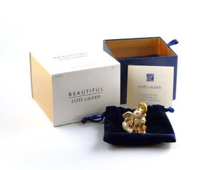Estee Lauder Luck Solid Perfume Compact, Beautiful Perfume, Designer Jay Strongwater