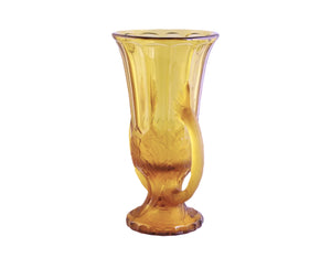 Art Deco Jobling Amber Glass Vase, "Dandelion", 1930's