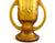 Art Deco Jobling Amber Glass Vase, "Dandelion", 1930's
