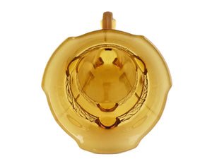 Art Deco Vase, Amber Glass, Stolzle 1930's, Decorative Ornament