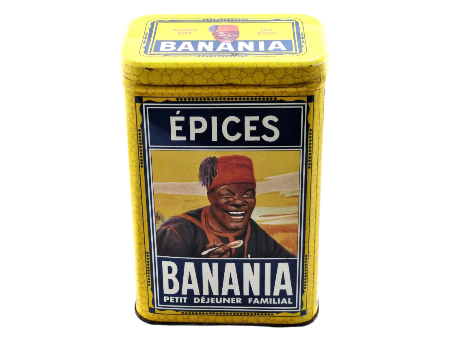 Banania Tin, Vintage French Chocolate Drink Tin, French Decor