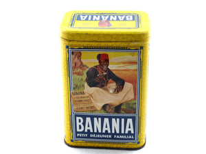 Banania Tin, Vintage French Chocolate Drink Tin, French Decor