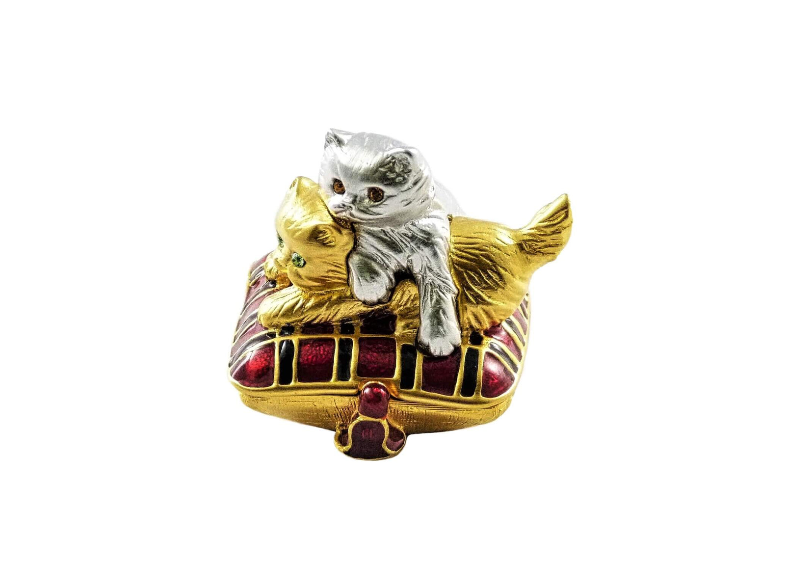 Estee Lauder Playful Kittens Solid Perfume Compact, Dazzling Silver Perfume