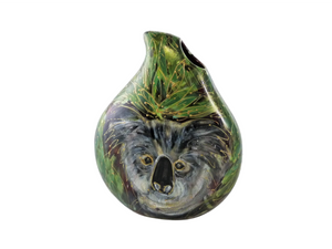 Anita Harris Vase, Koala Teardrop Vase, Art Pottery, Australian Koala Vase