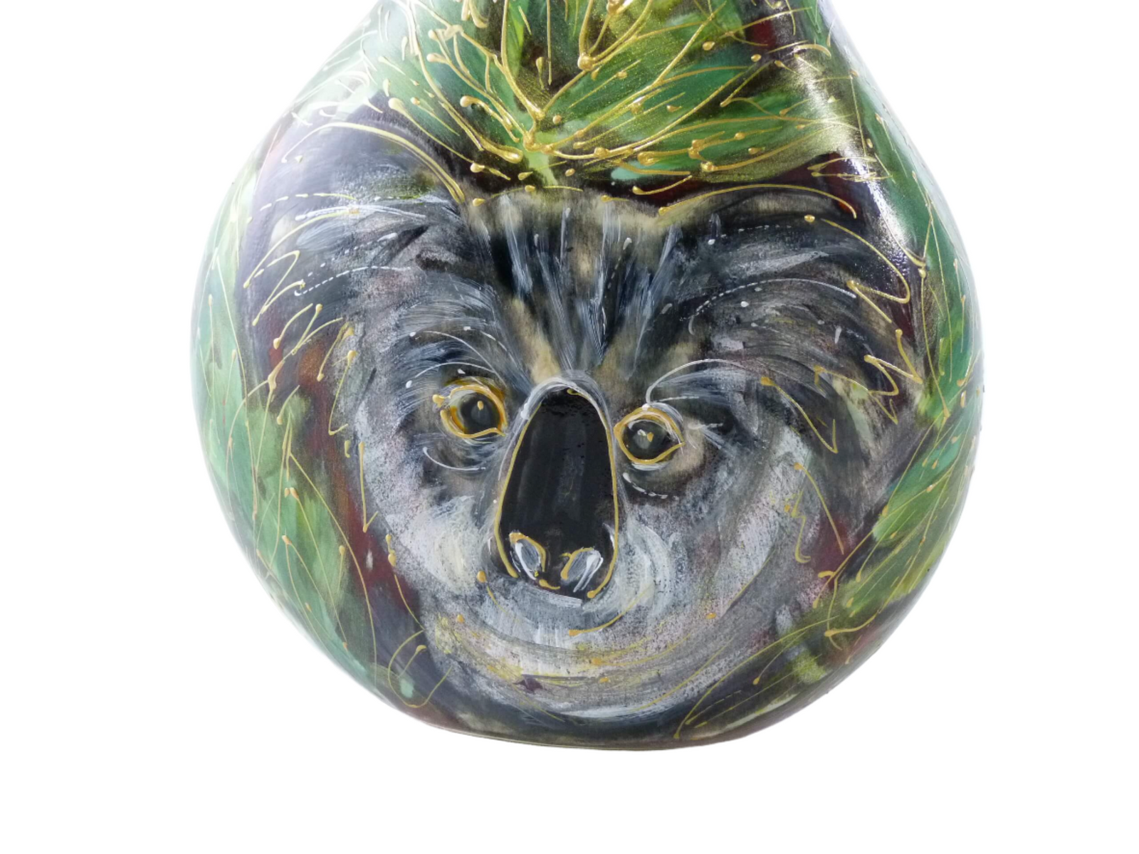 Anita Harris Vase, Koala Teardrop Vase, Art Pottery, Australian Koala Vase