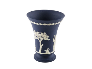 Portland Blue Jasperware Wedgwood Vase, Decorative Ornament, Stunning Vase