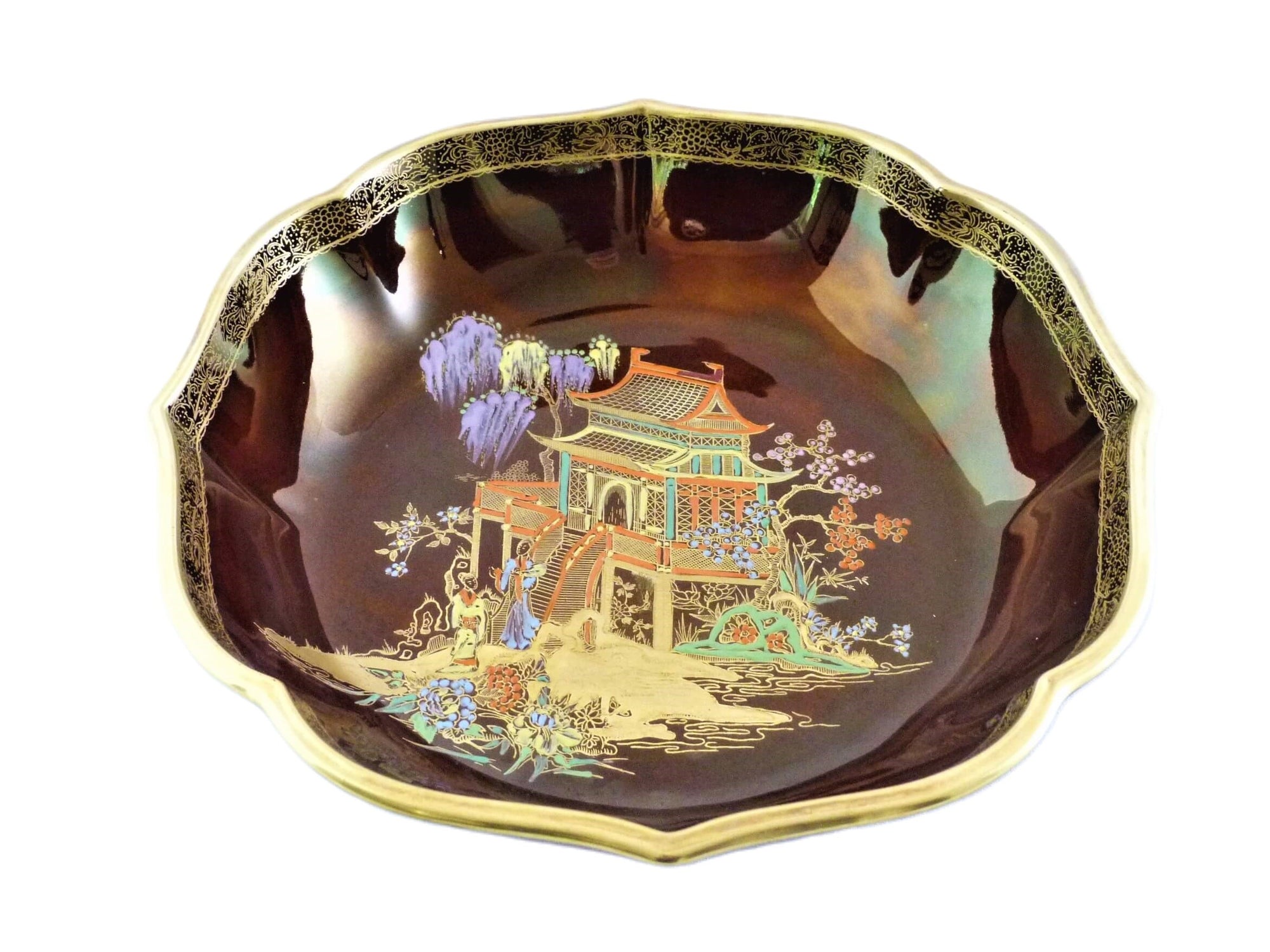 Carlton Ware Rouge Royale Bowl, "Mikado", Stunning