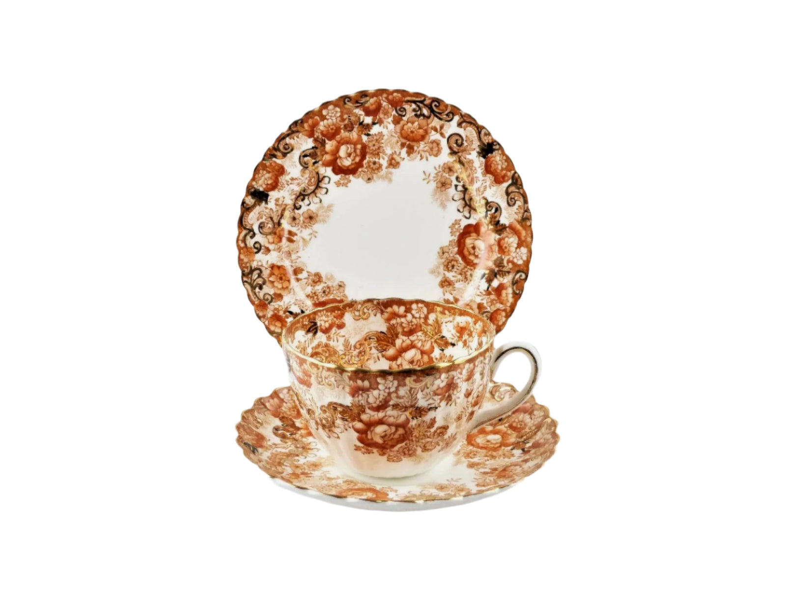 Cup, Saucer and Plate, Radfords, Fine Bone China, "Victorian" Pattern, Pre 1938