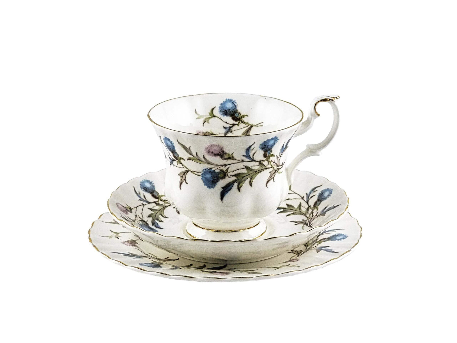 Royal Albert Cup, Saucer and Plate, Brigadoon, English Bone China