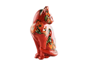 Anita Harris Cat, Hand Painted Red Sitting Cat, Stunning