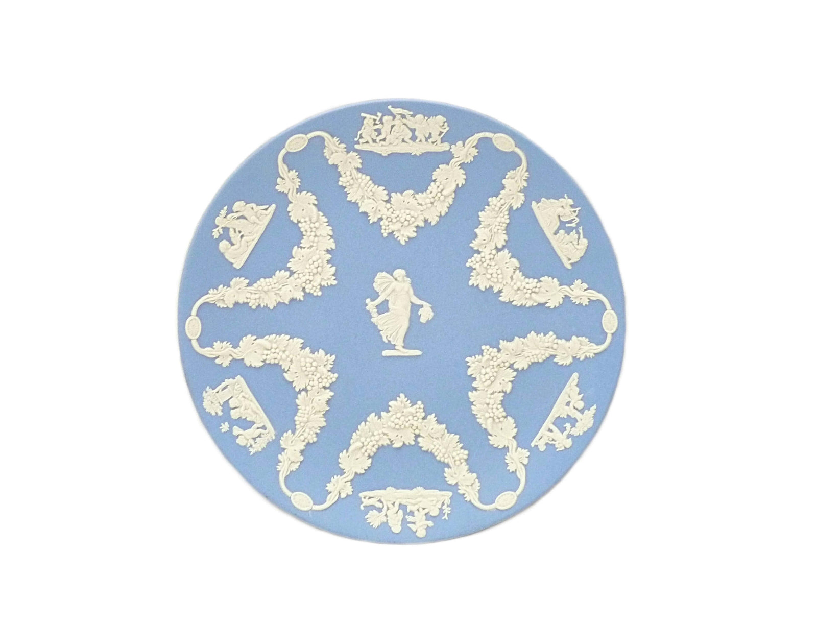 Blue Wedgwood Jasperware Plate, Collectors Society, Very Decorative