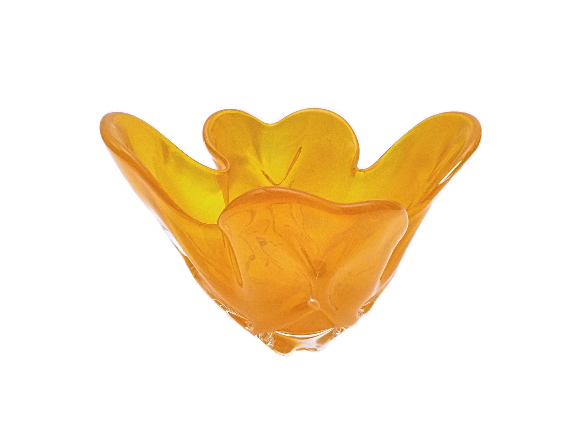 Vibrant Iwatsu Glass Bowl, Beautiful Colour, Amazing Decorative Item