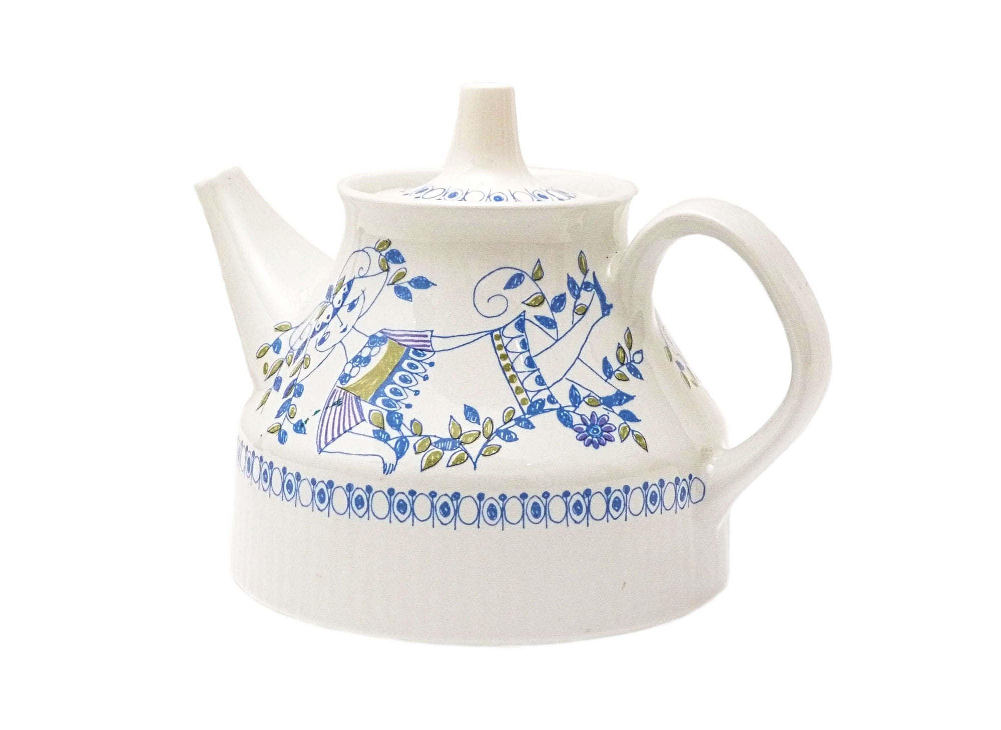 Vintage Figgjo Lotte Teapot, Norwegian, 1960's, Turi Design