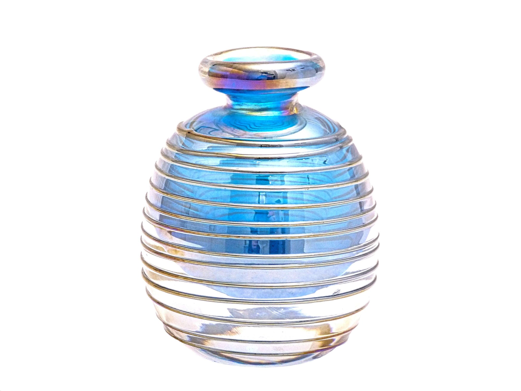 Art Glass Perfume Bottle, Stunning Colour, No Stopper