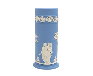 Wedgwood Blue Jasperware Spill Vase, Decorative Ornament, Stunning Vase