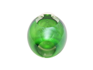 Green Art Glass Perfume Bottle, No Stopper, Lovely Fresh Colour