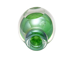 Green Art Glass Perfume Bottle, No Stopper, Lovely Fresh Colour