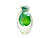 Green Art Glass Perfume Bottle, No Stopper, Lovely Fresh Colour