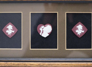 Wedgwood Jasperware Cameo Wall Plaque, White on Wine Cameos