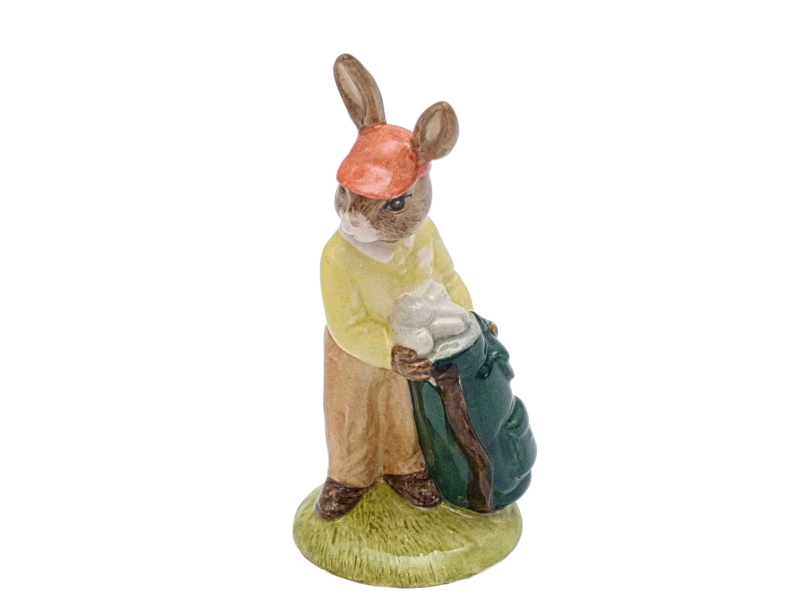  Bunnykins Caddie figure with Golf clubs.
