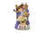 Bunnykins Emperor figure sitting on an elaborate throne, wearing gold clothes and boots, a purple cape and laurel wreath.