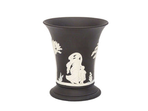 Black Jasperware Wedgwood Vase, Small Posy Vase