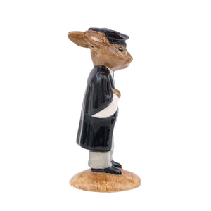 Bunnykins Schoolmaster Figure, DB60, Royal Doulton