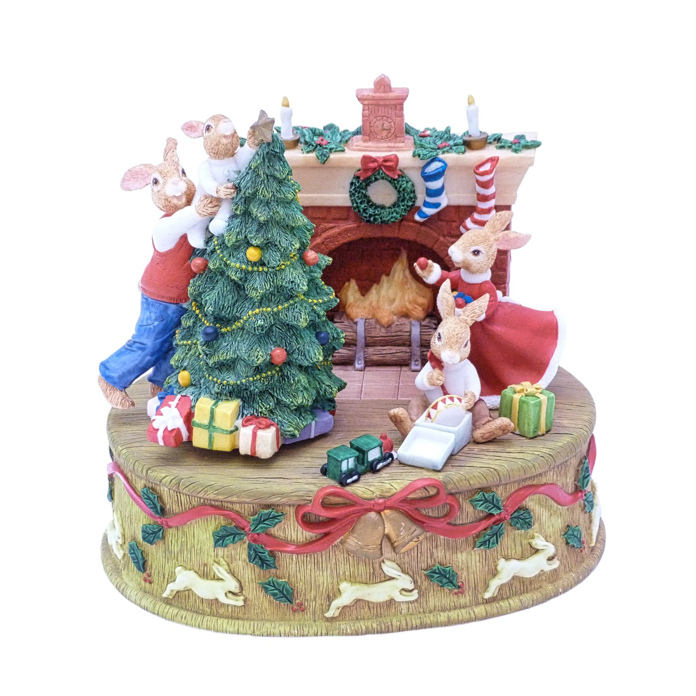 Royal Doulton "Happy Christmas from the Bunnykins Family" Music Box, DBR 14/149