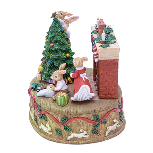 Royal Doulton "Happy Christmas from the Bunnykins Family" Music Box, DBR 14/149