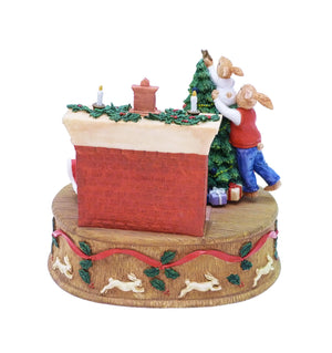 Royal Doulton "Happy Christmas from the Bunnykins Family" Music Box, DBR 14/149