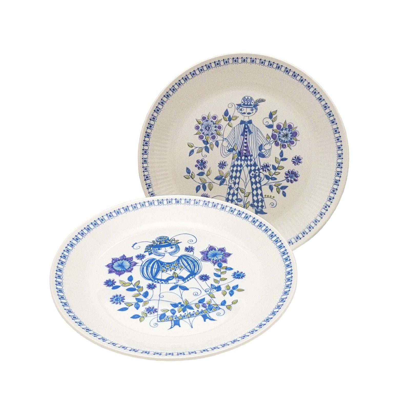 Vintage Figgjo Lotte Dinner Plate, Norwegian, 1960's, Turi Design