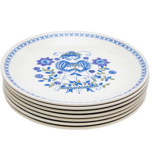 Vintage Figgjo Lotte Dinner Plate, Norwegian, 1960's, Turi Design