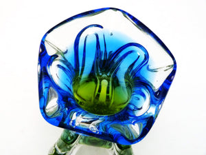 Josef Hospodka Glass Vase, Chribska Glass, Magnificent Colours