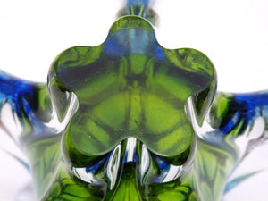 Josef Hospodka Glass Vase, Chribska Glass, Magnificent Colours