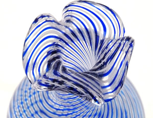 Hadeland Glass Vase, Norwegian Glass, Stunning Colours
