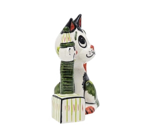 Lorna Bailey Cat, Jack-in-the-Box Cat, Decorative Ornament