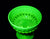 Uranium Glass Pedestal Bowl, Davidson Primrose Pearline Glass, "Prince William"