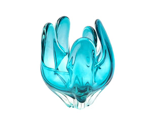 Iwatsu Glass Centrepiece, Mid-Century Japanese, Hineri Range, Amazing Colour