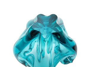 Iwatsu Glass Centrepiece, Mid-Century Japanese, Hineri Range, Amazing Colour