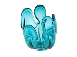 Iwatsu Glass Centrepiece, Mid-Century Japanese, Hineri Range, Amazing Colour