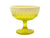 Uranium Glass Pedestal bowl, Davidson Primrose Pearline Glass, "Prince William"